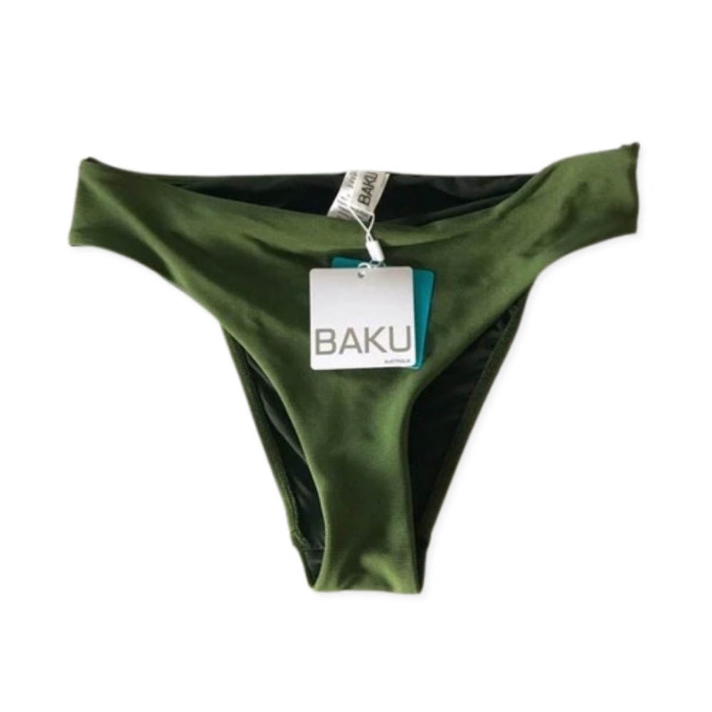Baku ✦ Premium Australian Green Cheeky Swim Bikini Bottom (size 12)